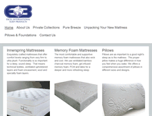 Tablet Screenshot of excelbedding.com